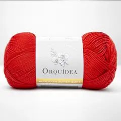 ORQUIDEA - LANA OVILLO 100% ALGODÓN SUPER SOFT ORQUÍDEA ANTIALÉRGICA - Rojo