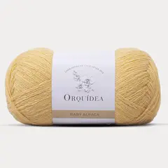 ORQUIDEA - LANA PREMIUM BABY ALPACA ORQUÍDEA 100 GRS ANTIALÉRGICA - Amarillo
