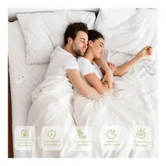 MOVI - Calienta Cama 2 Plazas Manta Eléctrica 150x180cm Regulable Invierno