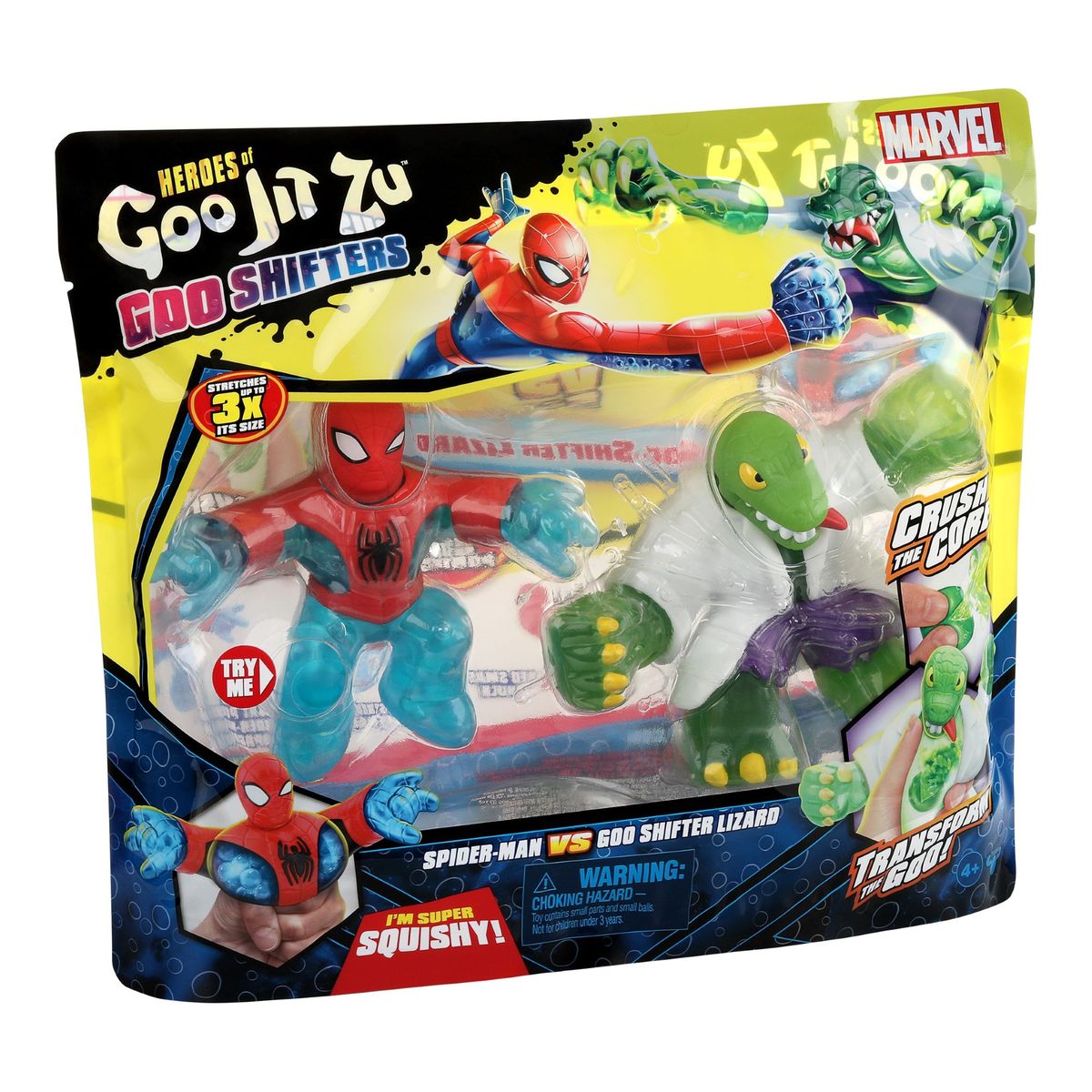 BOING TOYS - Goo Jit Zu Marvel Shifters Spiderman V The Lizard