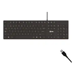 UTEK - Teclado Alámbrico Usb Multimedia Teclas Slim Ut-kb750