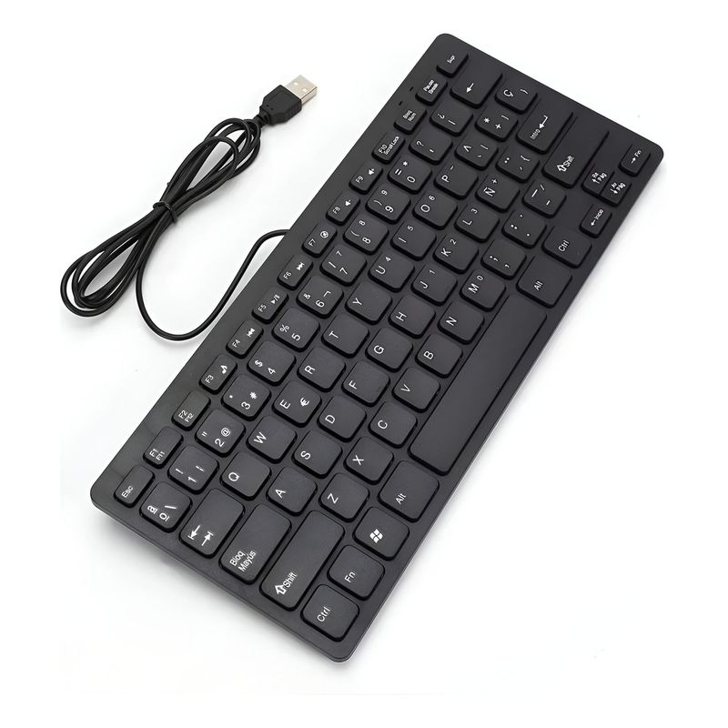 GENERICO - Mini Teclado Usb 78 Teclas, Compacto Y Ergonómico Portable