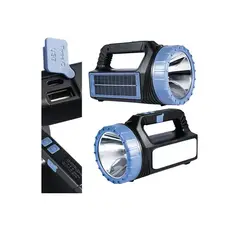 GENERICO - Linterna Frontal Y Lateral Recargable Solar Y Usb 400w