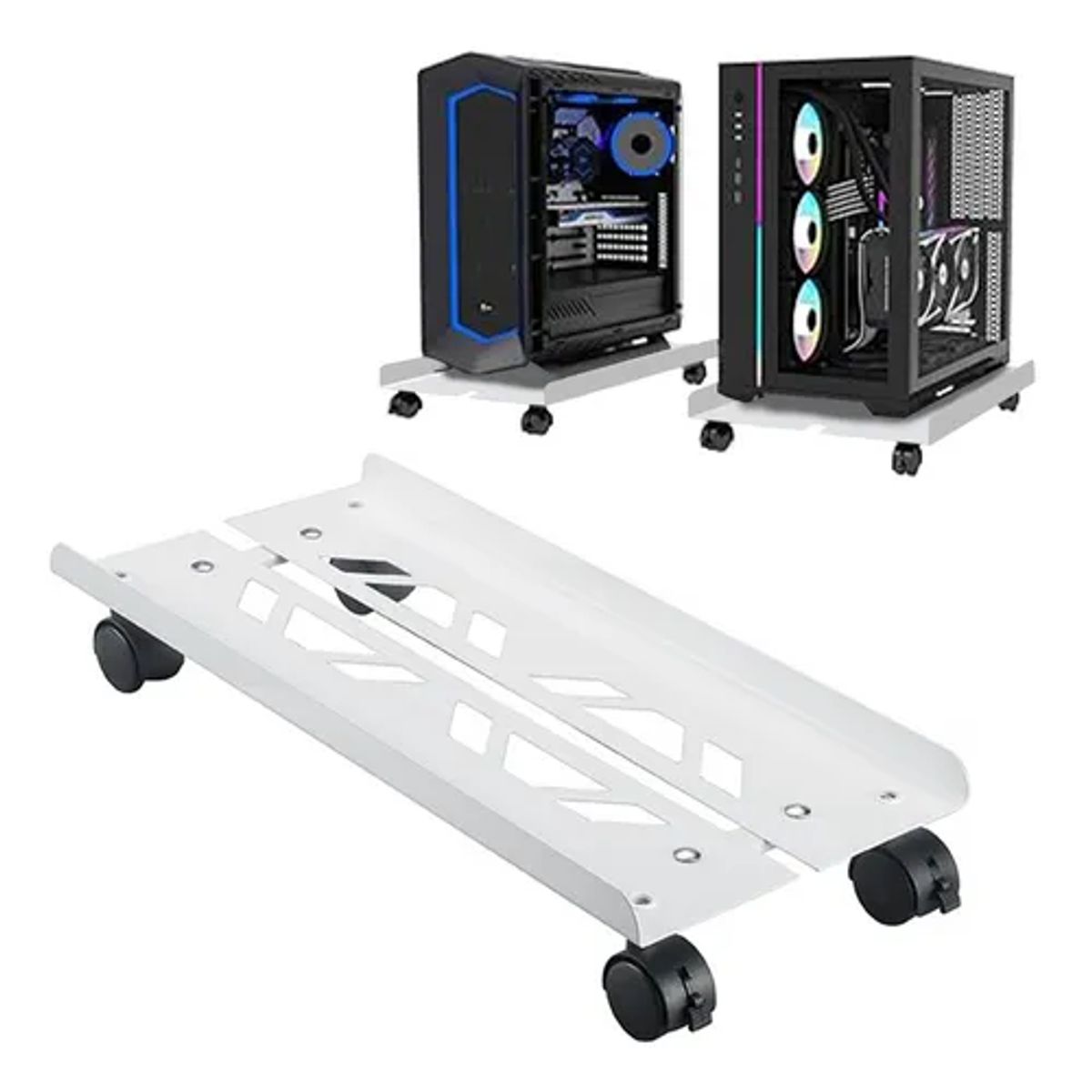 GENERICO - Soporte universal móvil para cpu ajustable 20-30 cm color b
