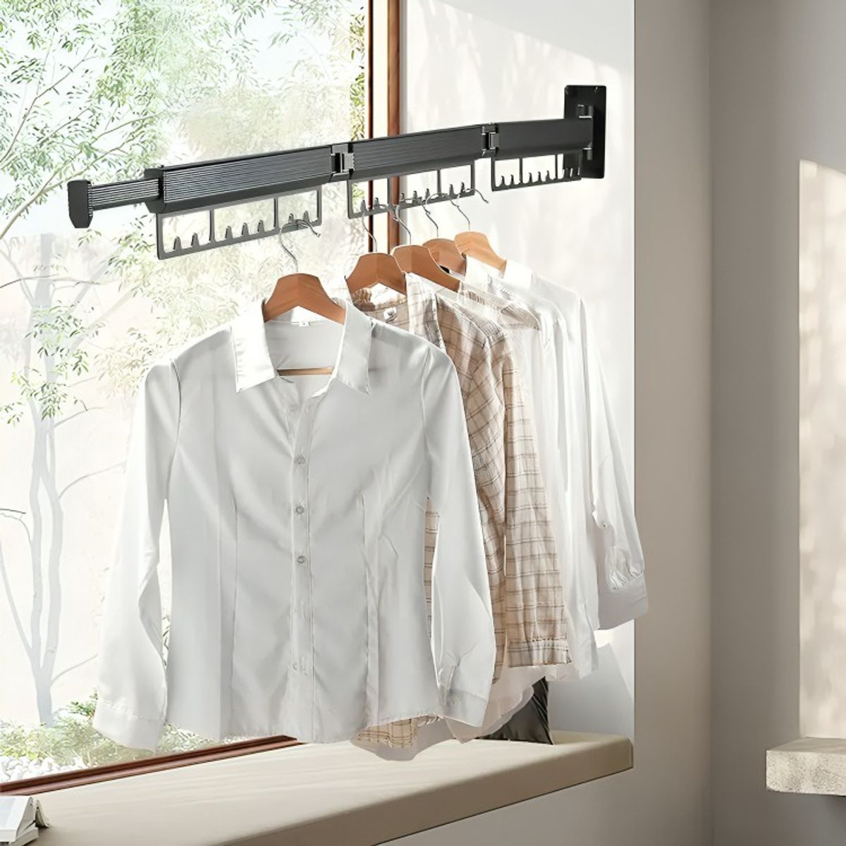 GENERICO - Tendedero Plegable Colgadores De Ropa Ajustable