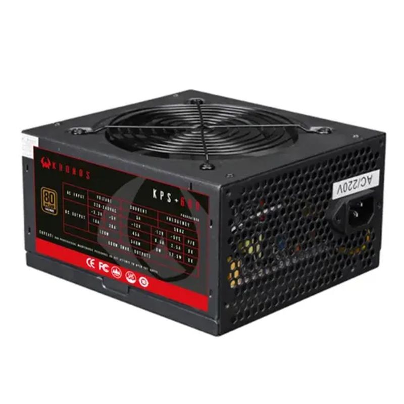 GENERICO - Fuente de poder atx kronos 600w certificada 80 plus bronze