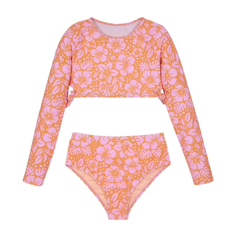 H2O WEAR - Traje de Baño Niña Teens Tankini UV50 Crop Top  H2O Wear - Coral