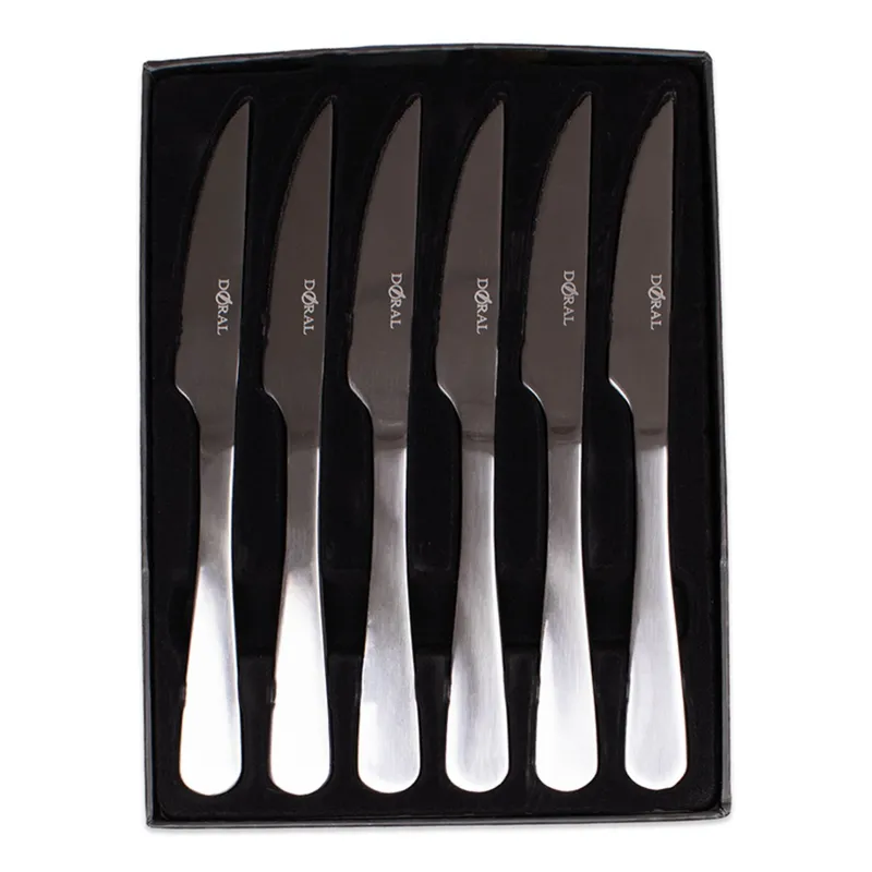 DORAL - Juego Cuchillos Carne 6 Piezas Acero Inoxidable - SC