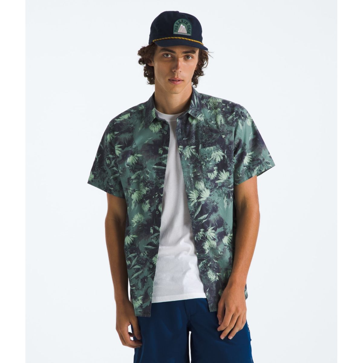 THE NORTH FACE - Camisa Baytrail Pattern Hombre Verde Oscuro