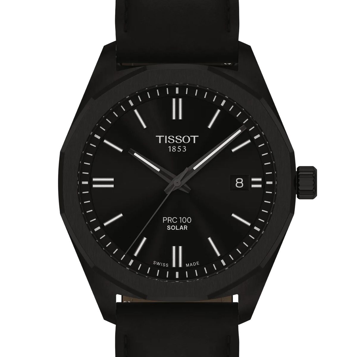 TISSOT - Reloj Tissot PRC 100 Solar Cuero Negro