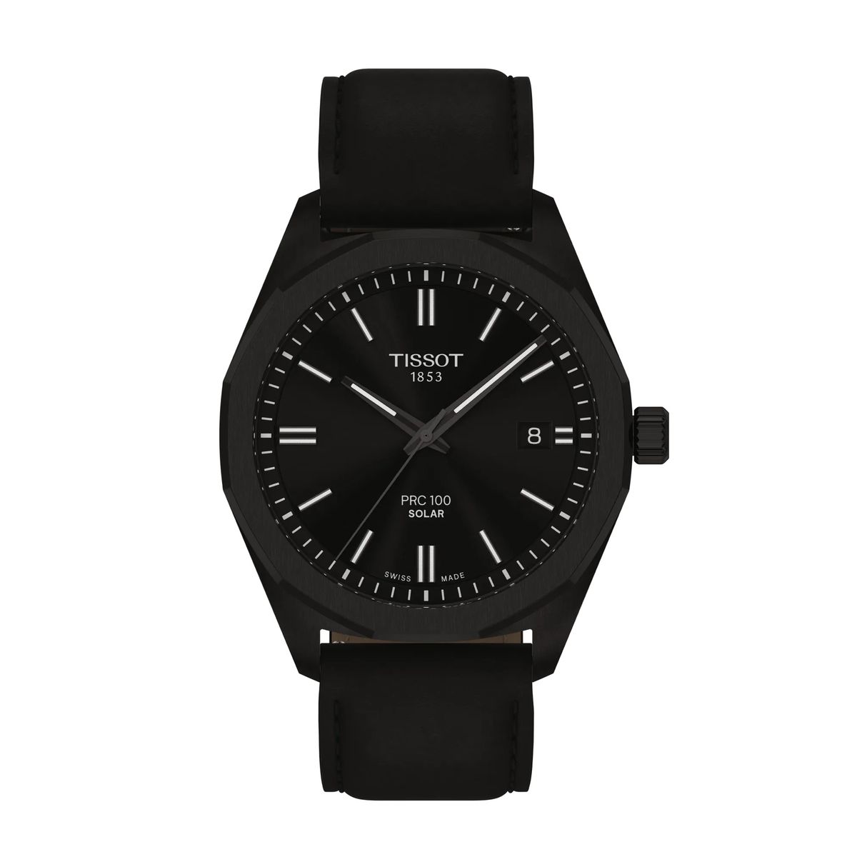 TISSOT - Reloj Tissot PRC 100 Solar Cuero Negro
