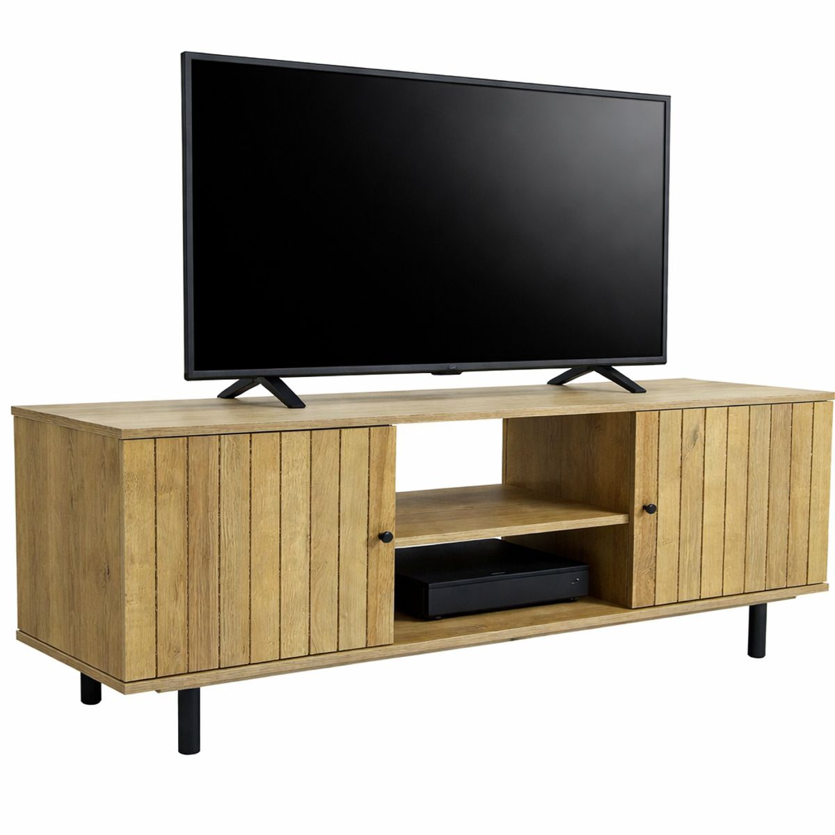MUEBLES GACELA - Rack Tv para 55¨ Hako Roble Miel Moderno