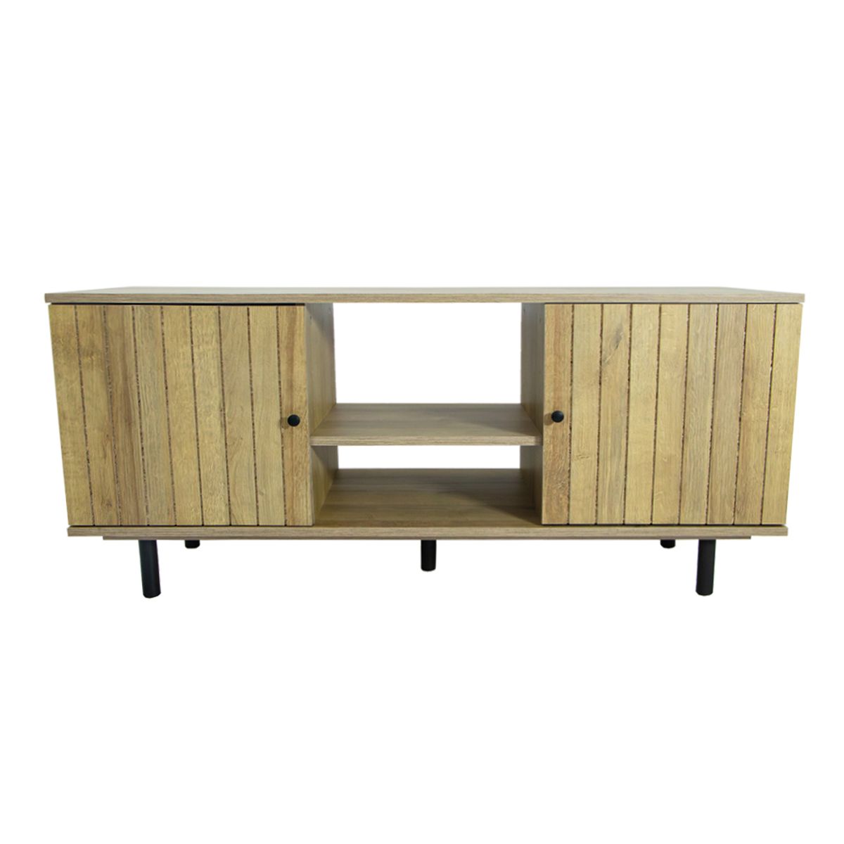 MUEBLES GACELA - Rack Tv para 55¨ Hako Roble Miel Moderno