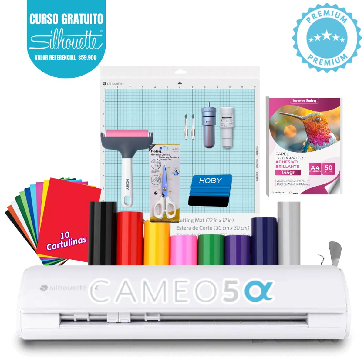 SILHOUETTE - Cameo 5 kit inicio alpha silhouette K202
