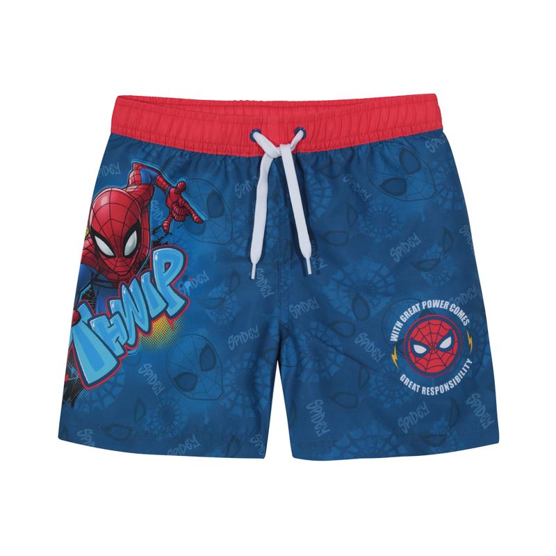 DISNEY - Traje de Baño Niño Short Spiderman Disney - Azul