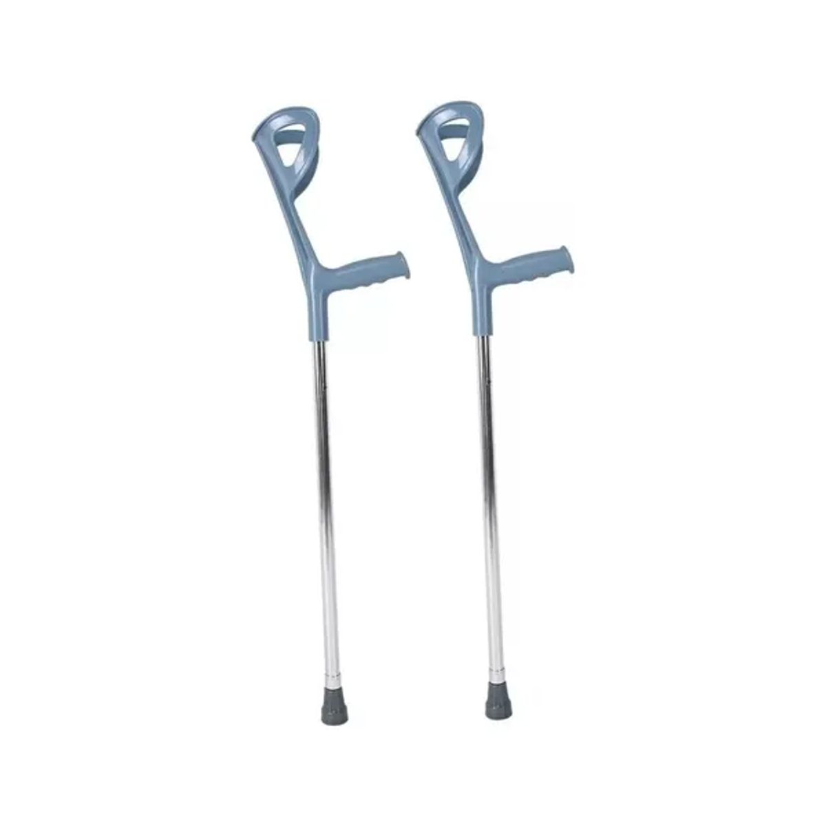 GENERICO - Set 2 muletas baston salud dlx color plateado