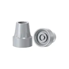 GENERICO - Regatón de goma para bastón de 19mm color color gris