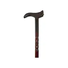 GENERICO - Bastón de madera muleta antideslizante adulto mayor 90 cm co