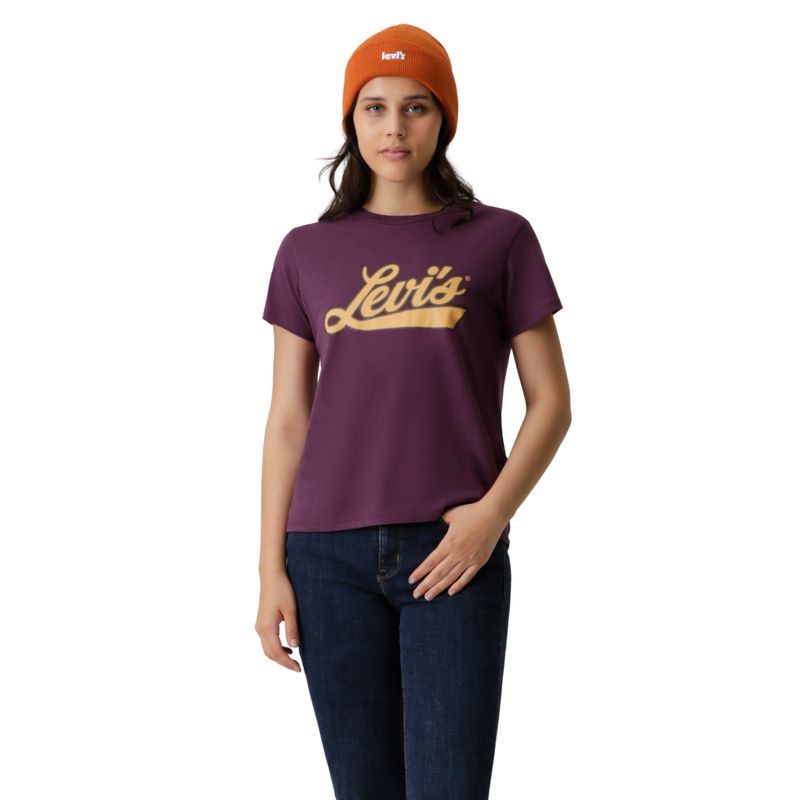 LEVIS - Polera Mujer Regular Fit Morado Levis