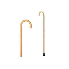 GENERICO - Basto adulto mayor de madera solida mango curvo 90cm