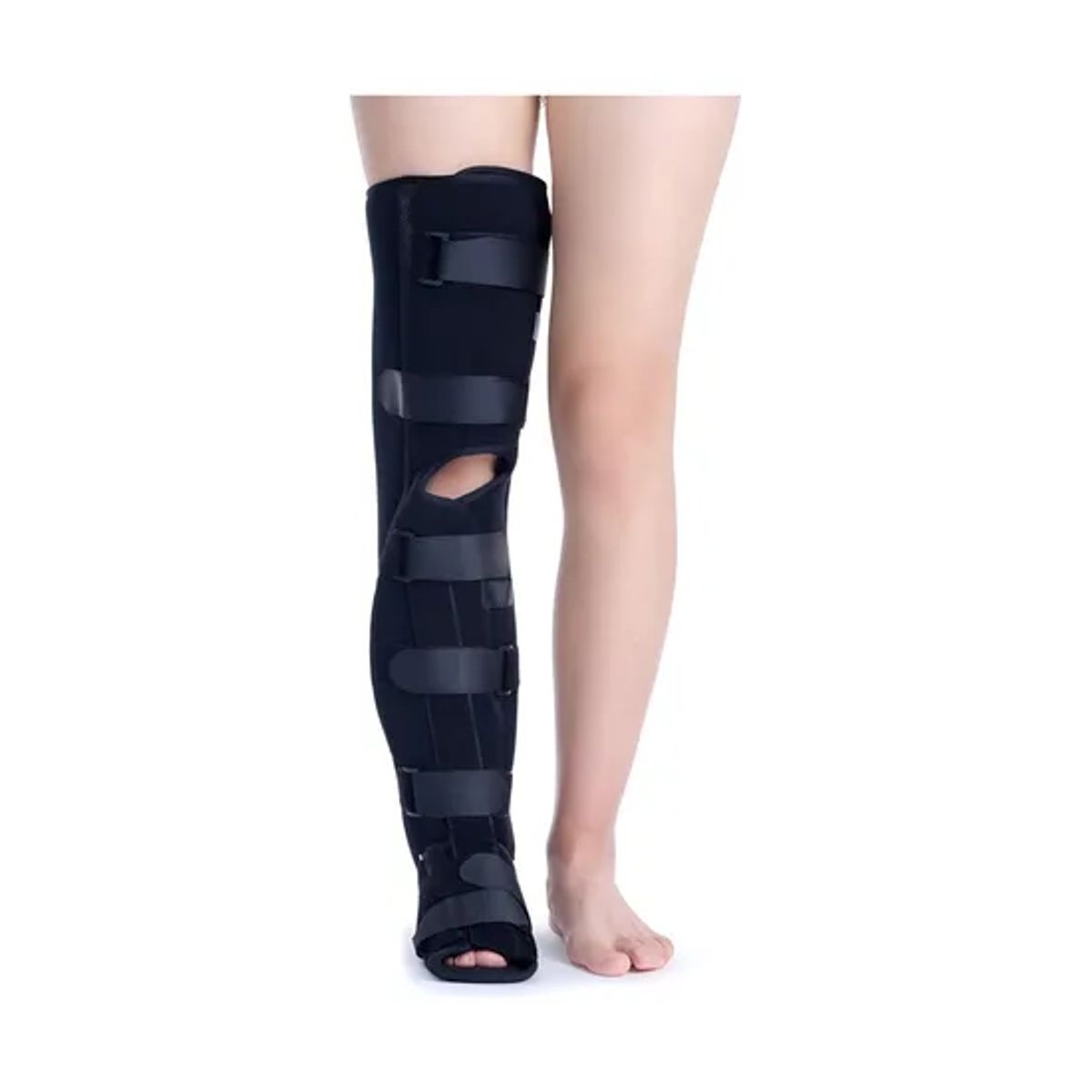 GENERICO - Ortesis de rodilla inmovilizadora ortopédica bota larga l