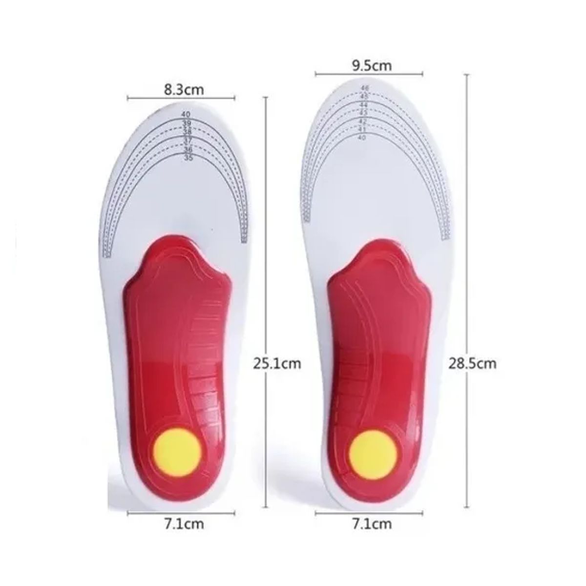 GENERICO - Plantillas ortopedicas ajustables para fascitis pie plano ta