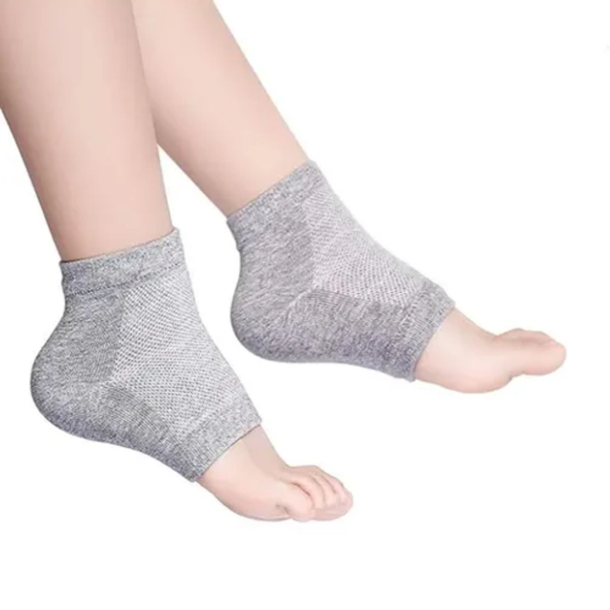 GENERICO - Calceta soporte plantar protector gel silicona para talón 2