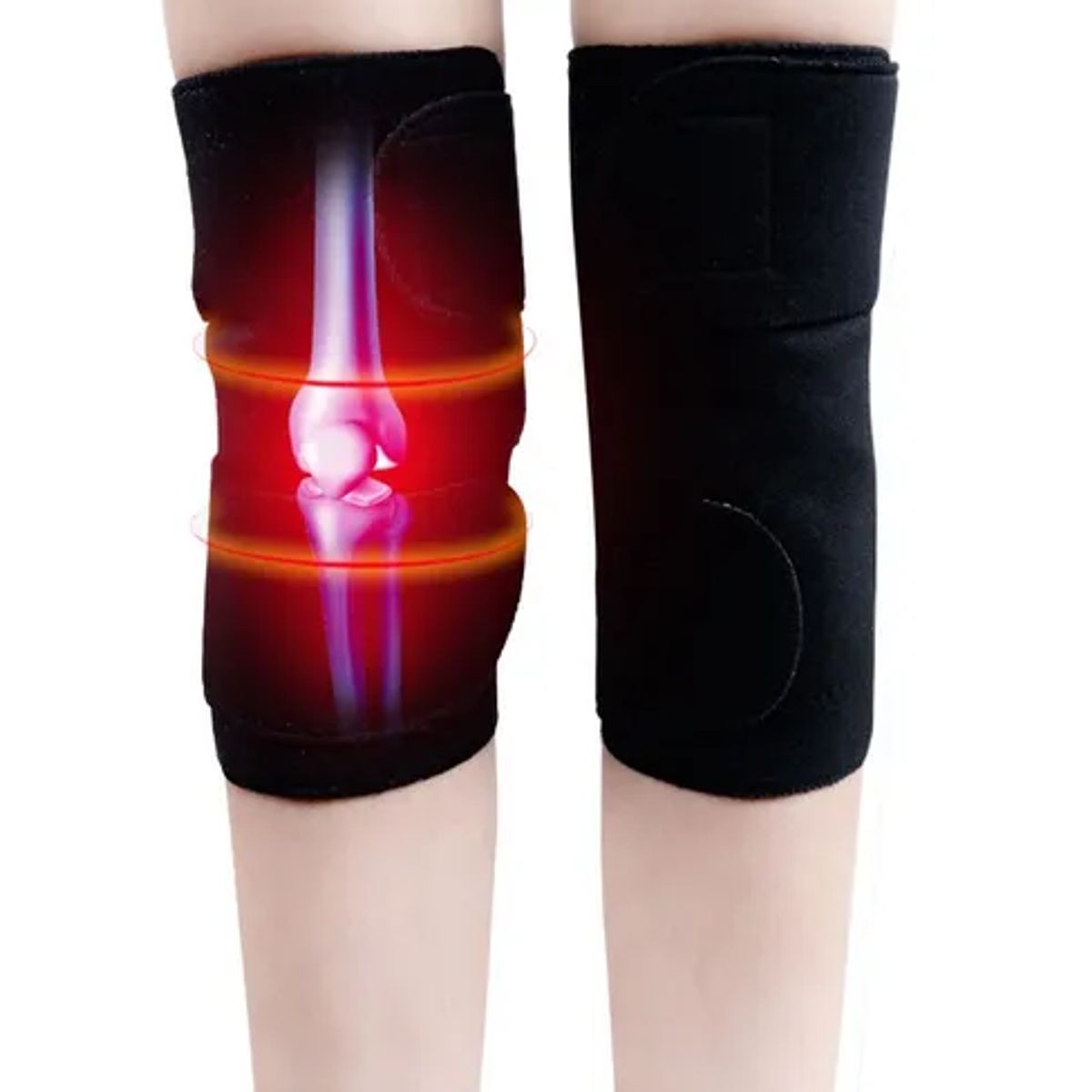 GENERICO - Pack de 2 rodilleras magnética alivia dolor artritis color n