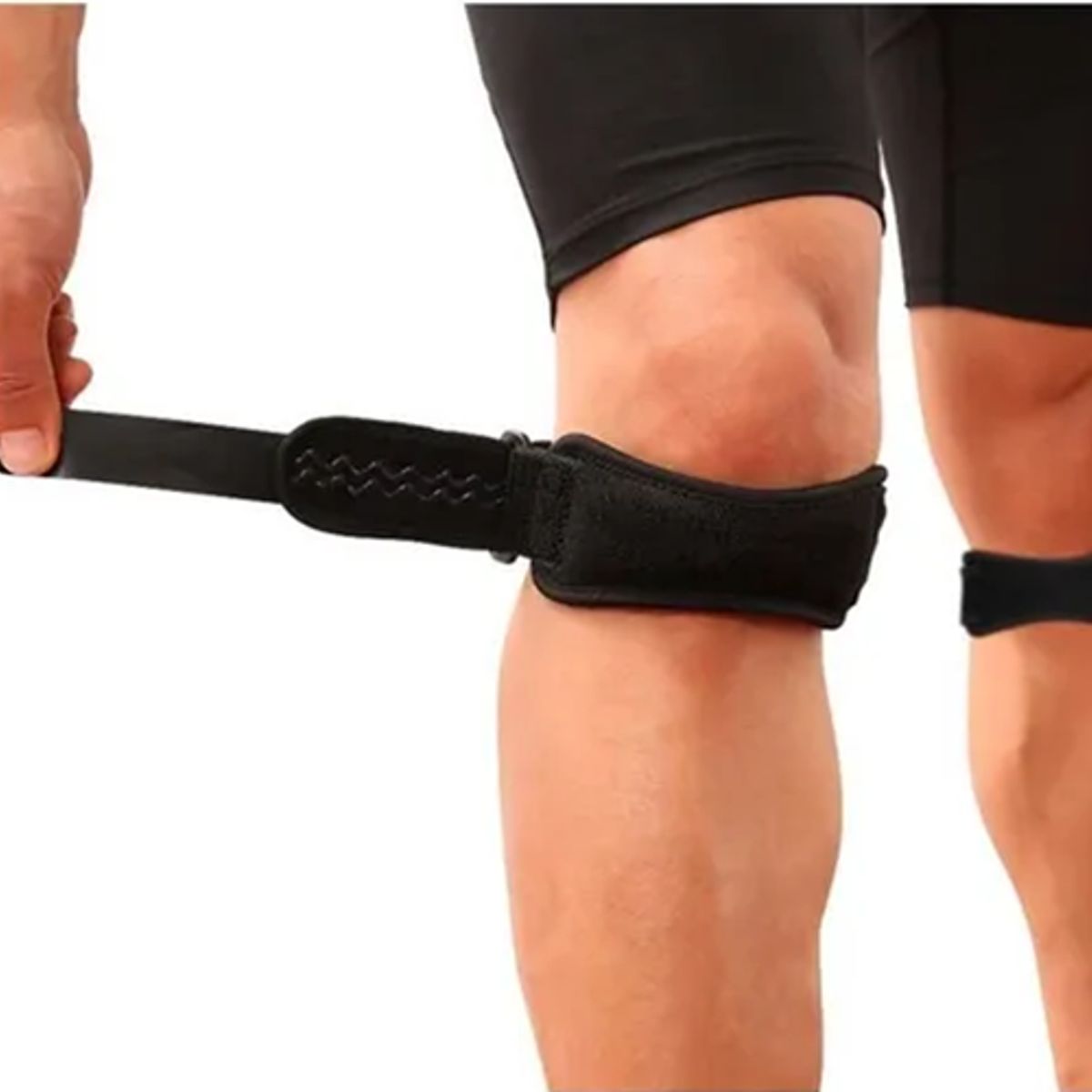 GENERICO - Pack 2 menisqueras soporte rotuliano ajustable color negro