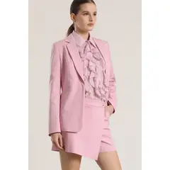 LIOLA - Blazer entallado cierre oculto mujer rosa