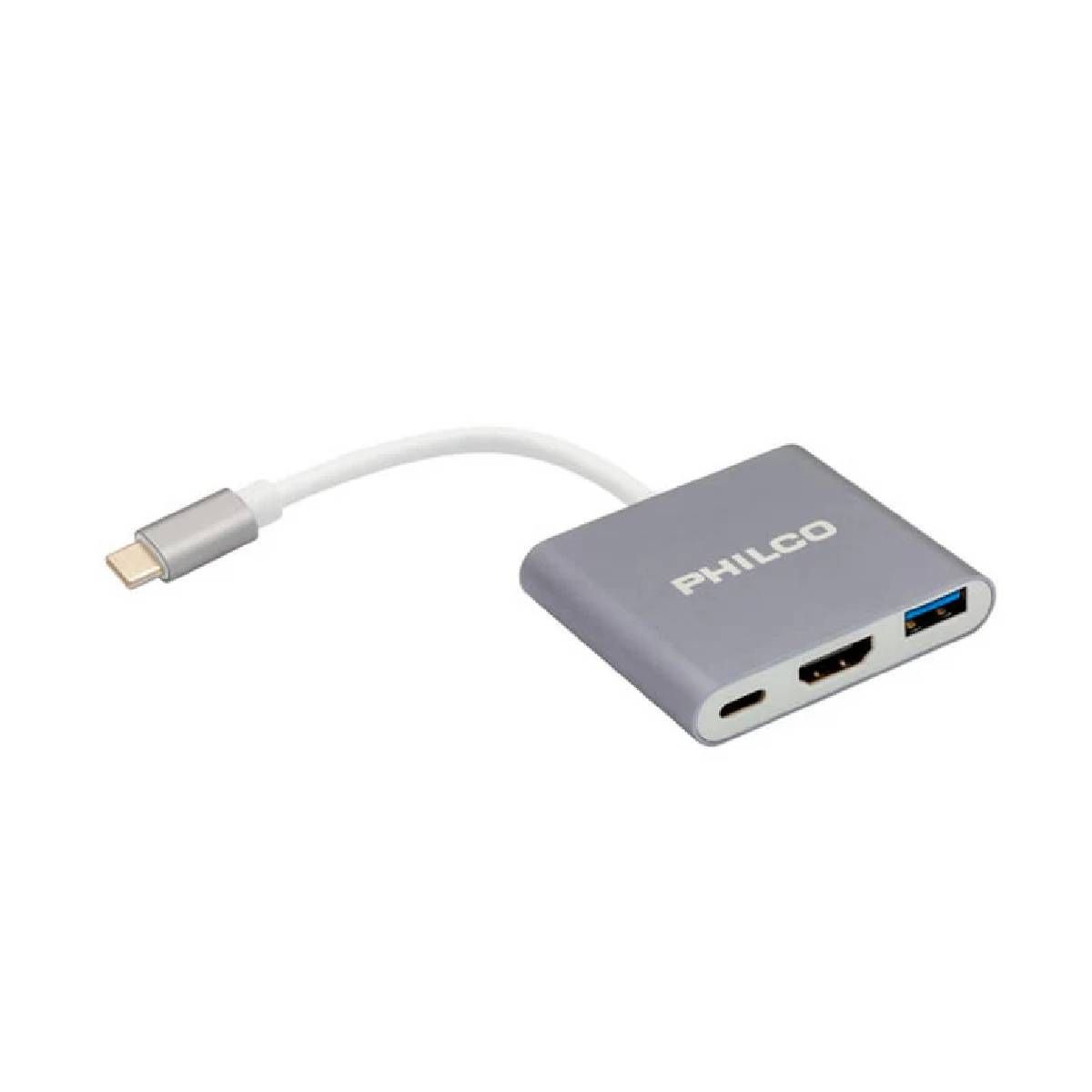 PHILCO - 3 EN 1 HUB TIPO C A HDMI + USB 3.0 PHILCO
