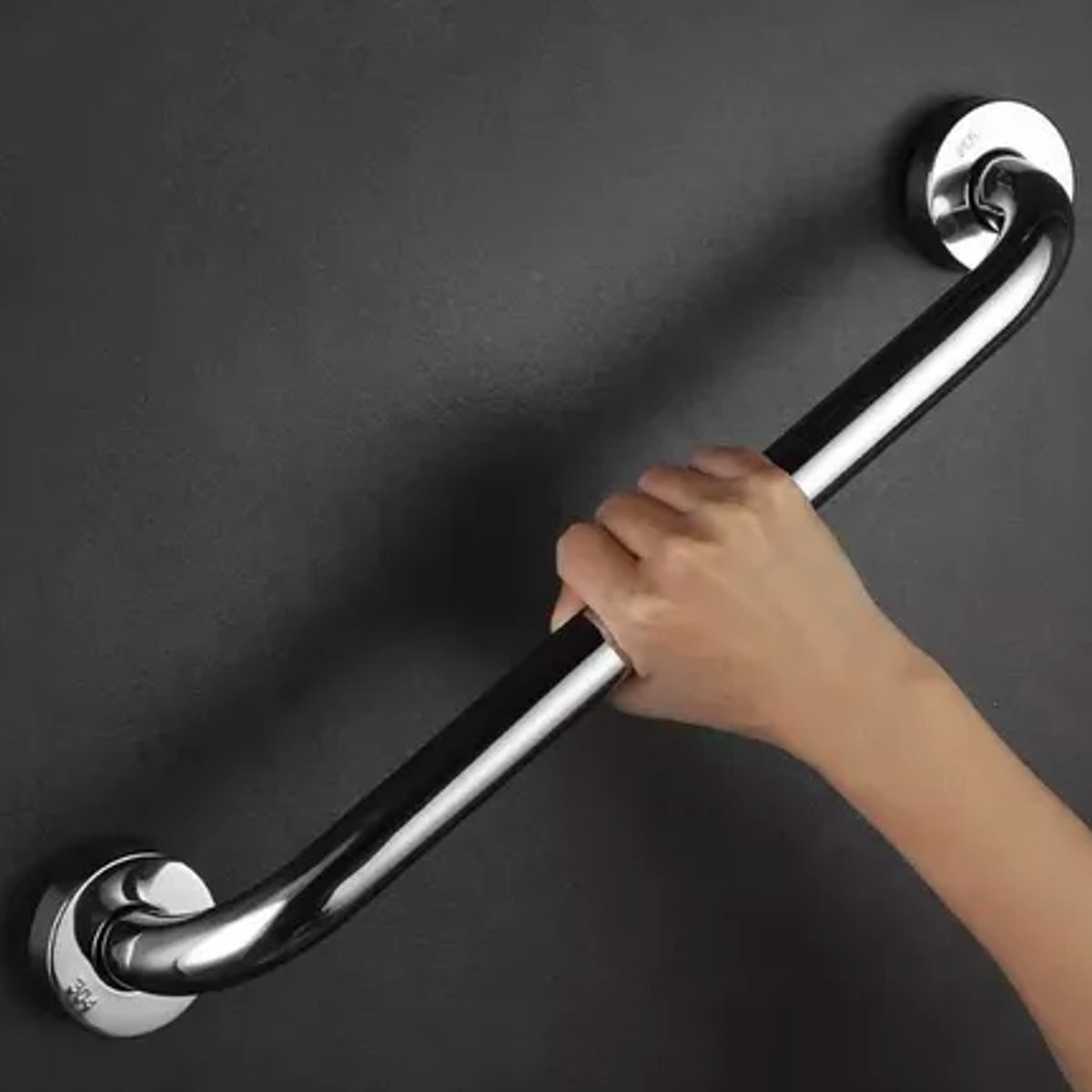 INOXCROM - Manilla Barra de Seguridad para Baños y Duchas de 37,5 cm