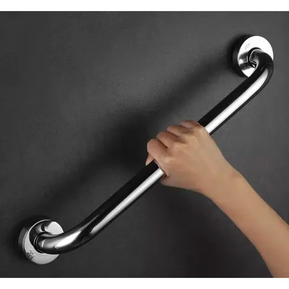 INOXCROM - Manilla Barra de Seguridad para Baños y Duchas de 37,5 cm