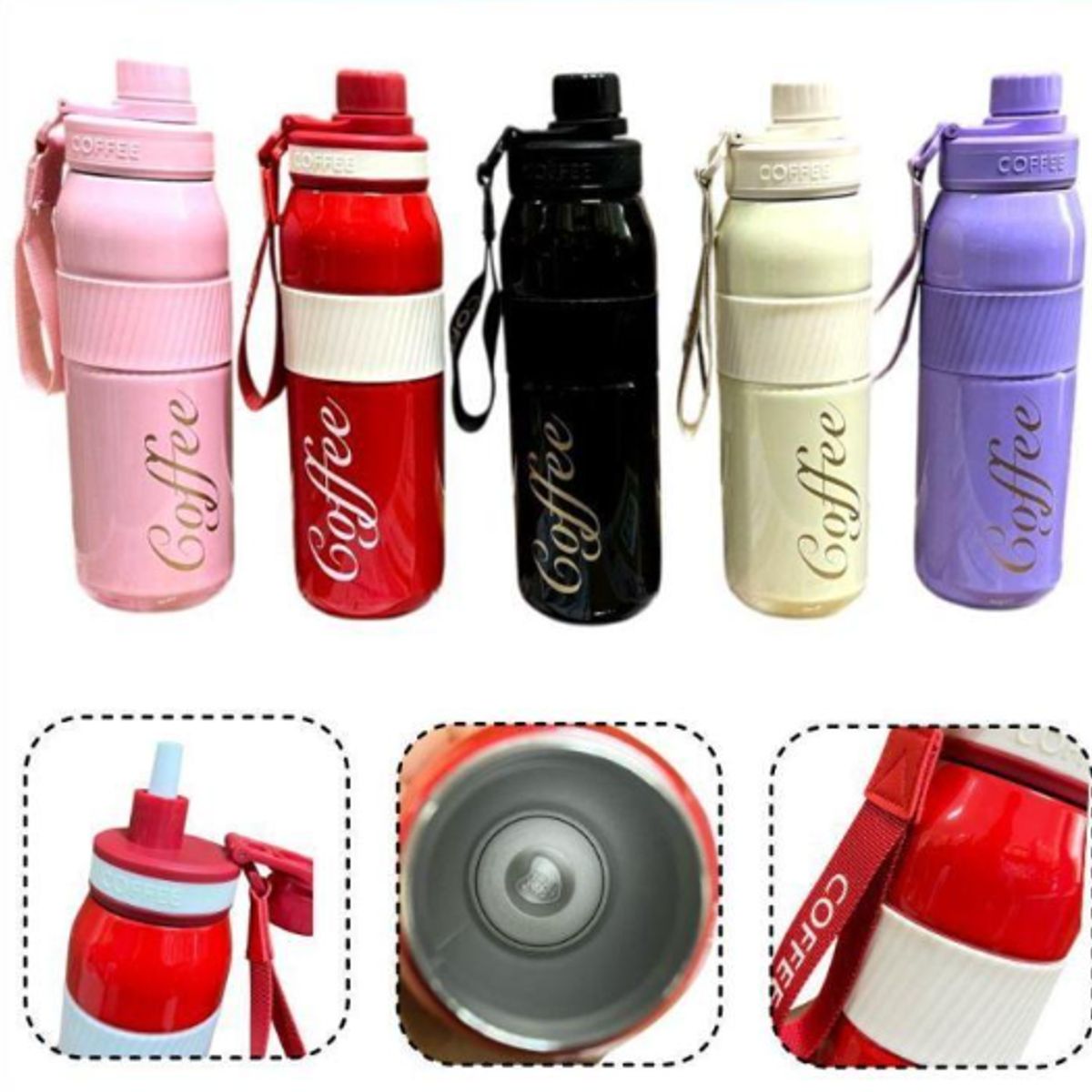 GENERICO - Botella Térmica De Acero Inoxidable Color Rosado