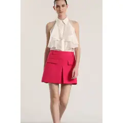 LIOLA - Falda pantalón mujer fresa