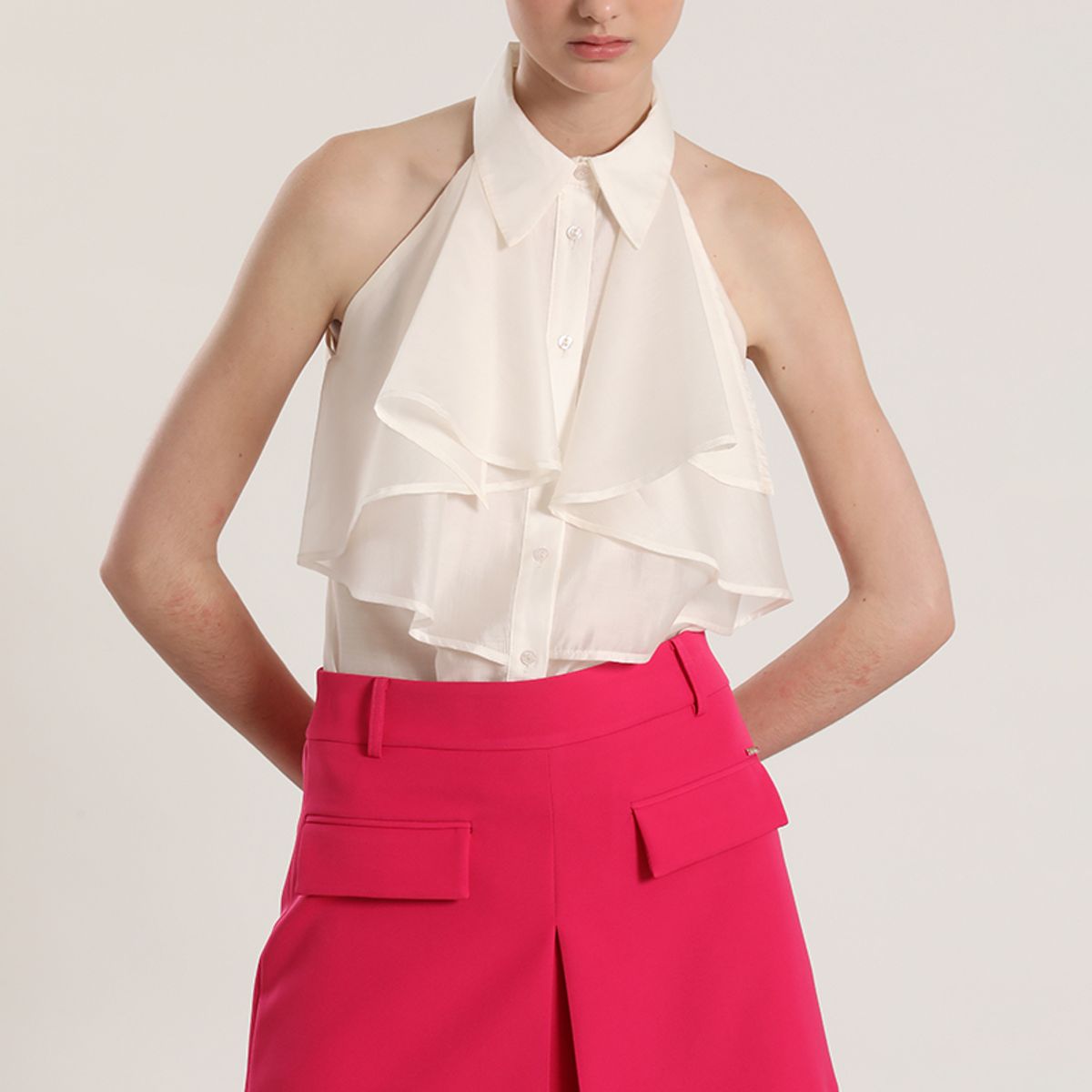 LIOLA - Falda pantalón Liola mujer fresa