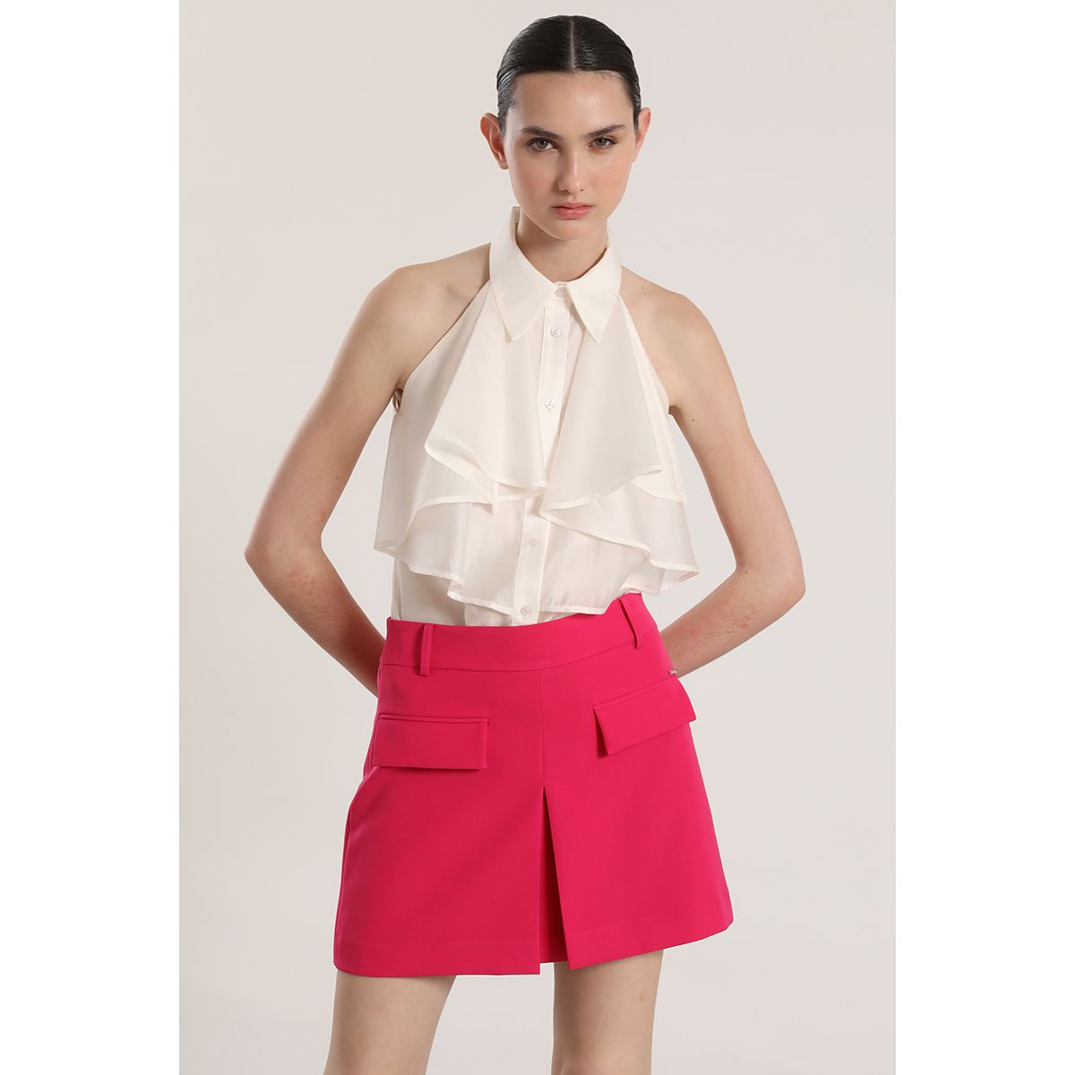 LIOLA - Falda pantalón Liola mujer fresa