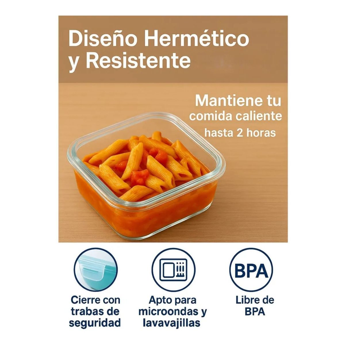 ALLEGRA - Set 10 Contenedores Hermeticos Alimentos De Vidrio Allegra