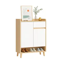 MUNDO ONLINE - Zapatero Bicolor Elegance 2 Puertas Organizador Estante 61 cm