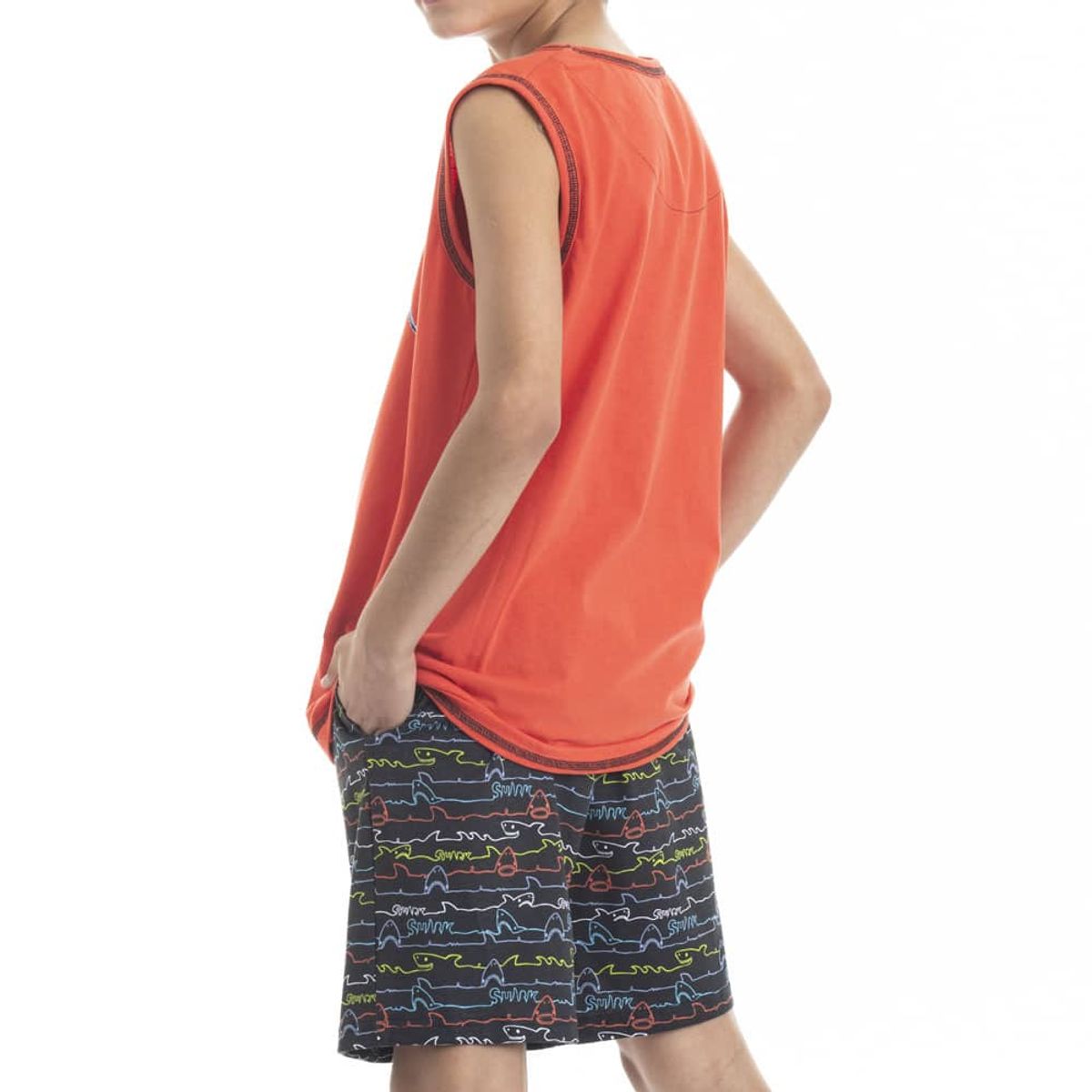 LADY GENNY - Pijama Sin Mangas Para Niños