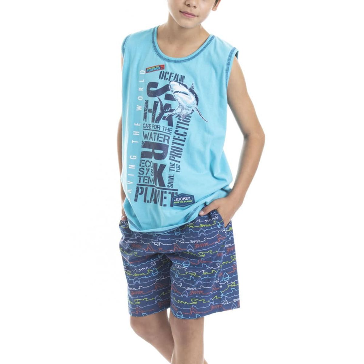 LADY GENNY - Pijama Sin Mangas Para Niños