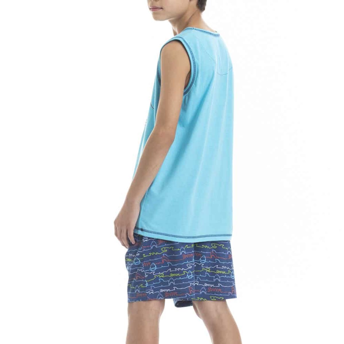 LADY GENNY - Pijama Sin Mangas Para Niños