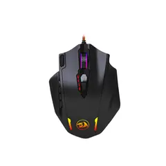 REDRAGON - Mouse Gamer Impact M908 RGB 18 botones 12400 dpi