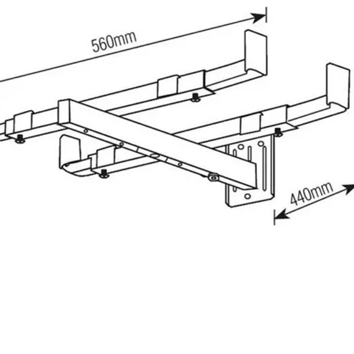 BRASFORMA - Soporte Para Horno - Microondas Negro - Sb34