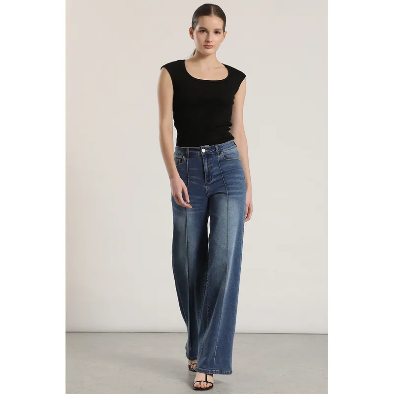 LIOLA - Jeans straight Liola mujer azul