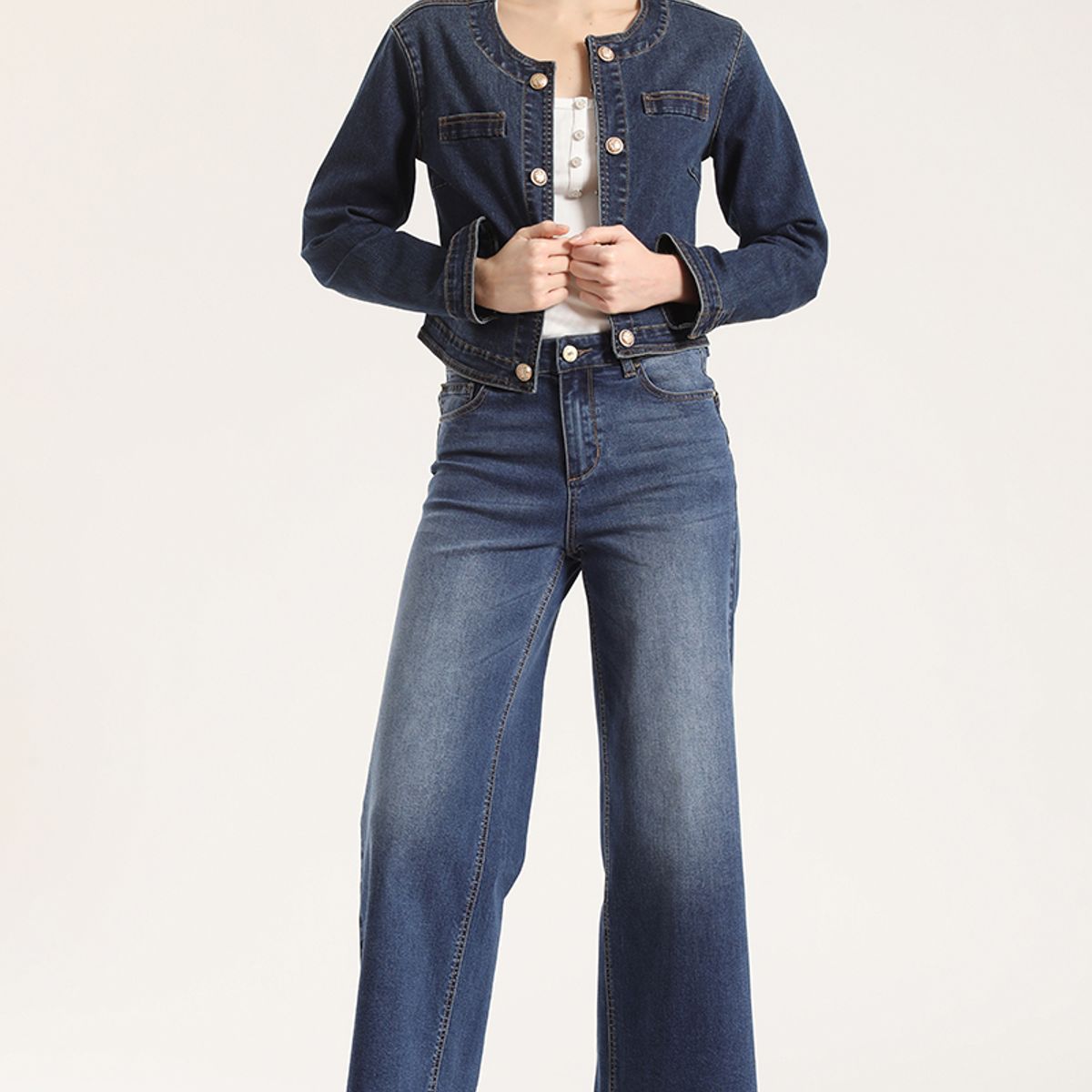 LIOLA - Jeans wide leg Liola mujer azul