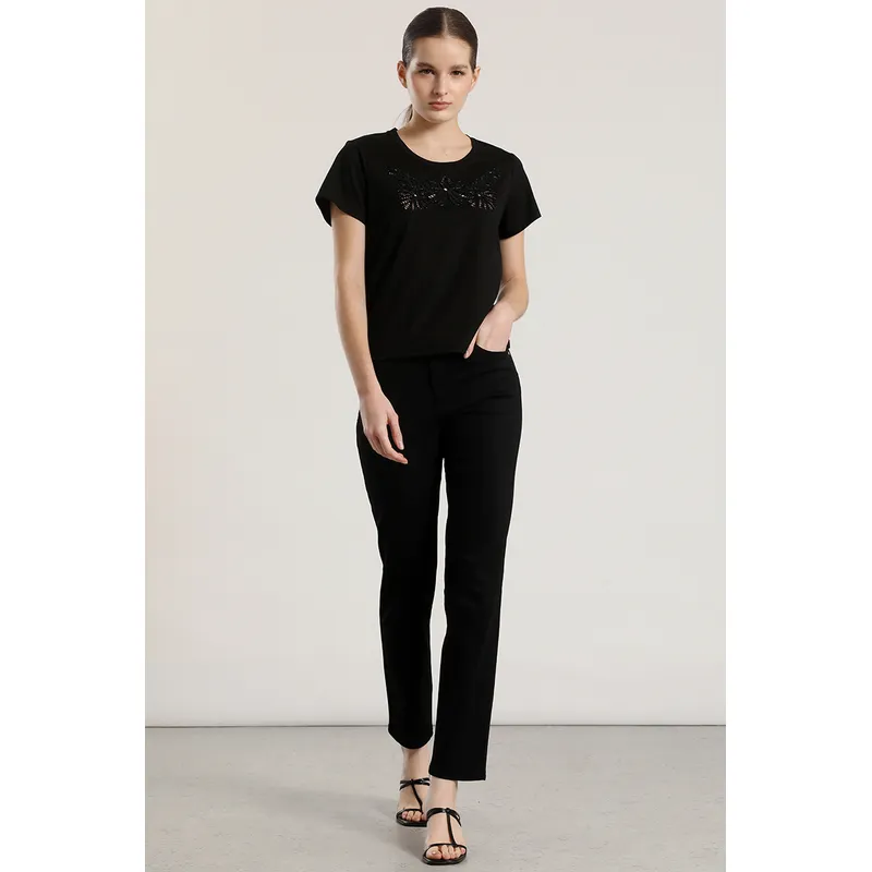 LIOLA - Jeans skinny liola mujer negro
