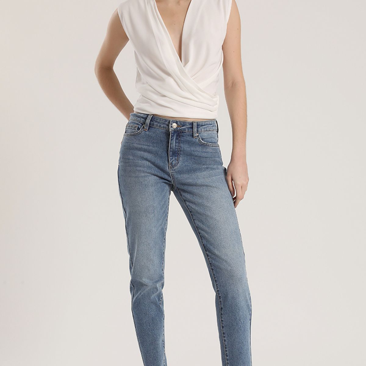LIOLA - Jeans skinny Liola mujer azul