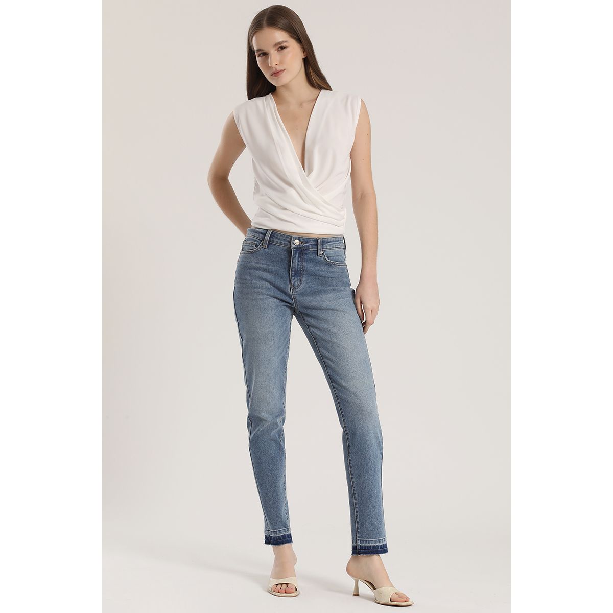 LIOLA - Jeans skinny Liola mujer azul