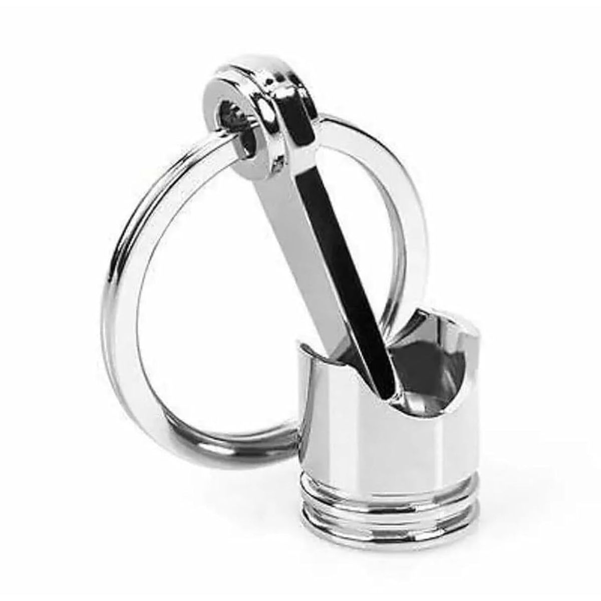 GENERICO - Llavero Pistón Metálico Cromado Tunning Autos Llaves